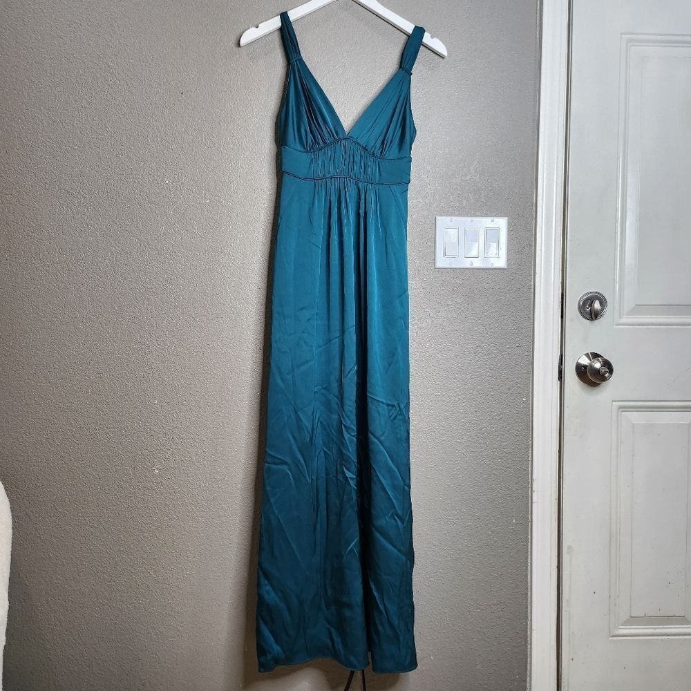 Banana Republic‎ Silk Teal Maxi Dress
